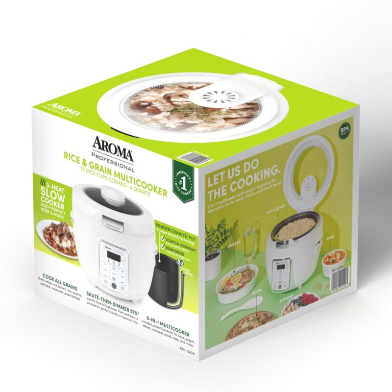 AromaA Professional 20-Cup (Cooked) / 4Qt. Digital Rice and Grain Multicooker - Image 7