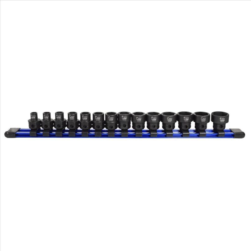 Astro Pneumatic Tool 78314 14pc 3/8-Inch Drive Low Profile Nano Impact Sockets - Metric - Image 2