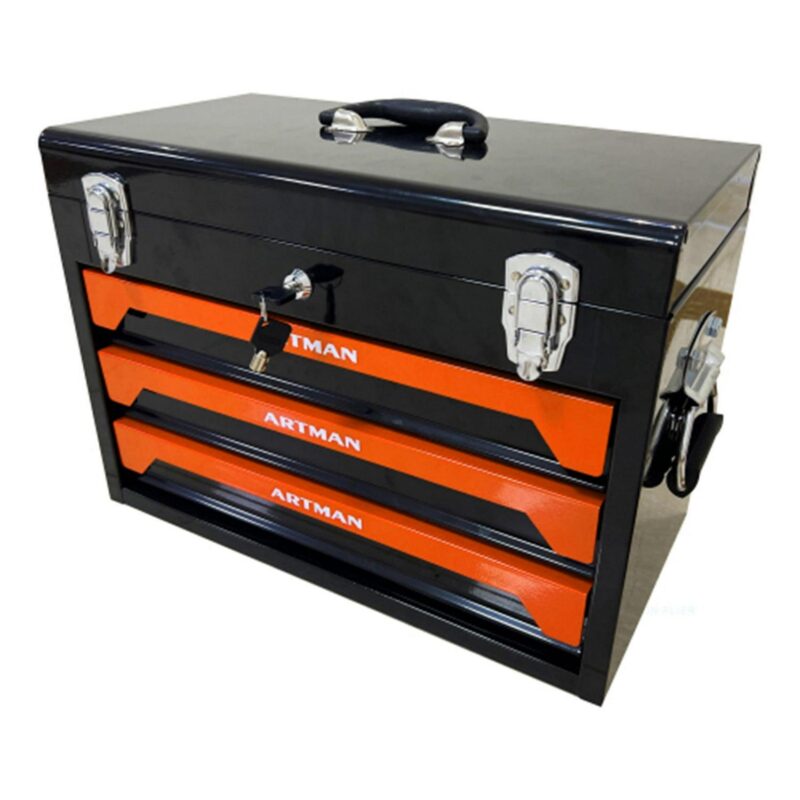 Aukfa 439-Piece Mechanics Tool Set, 3 Drawer Tool Organizer Metal Box w/ Tool Kit for Home, Auto Repair, Orange - Image 9