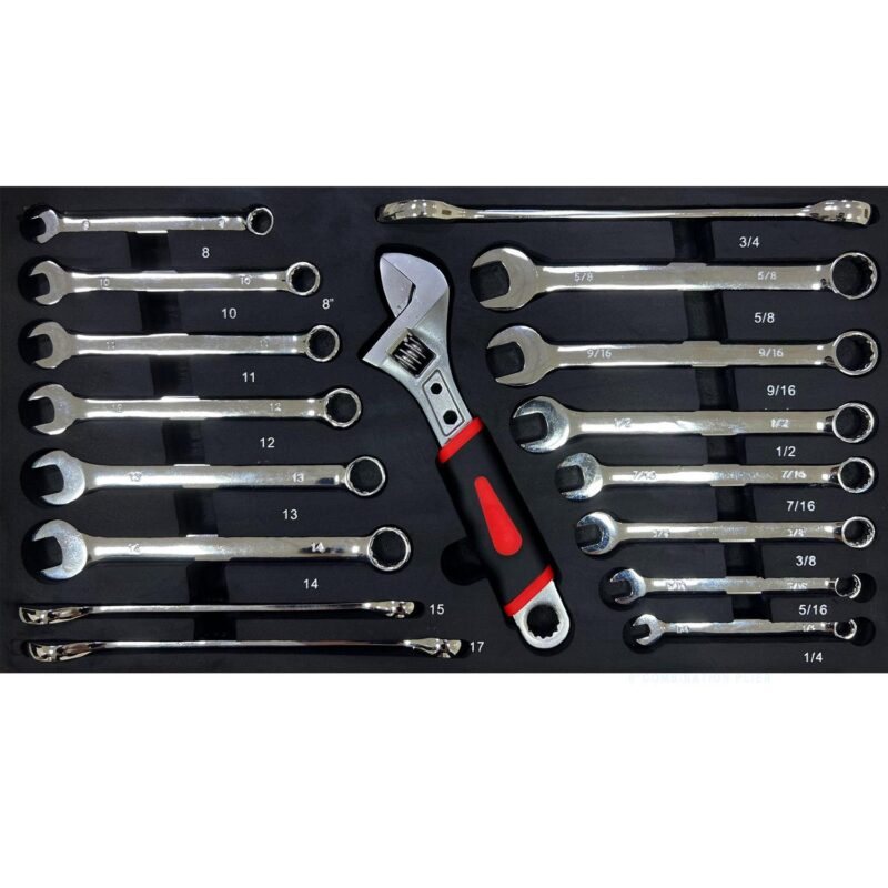 Aukfa 439-Piece Mechanics Tool Set, 3 Drawer Tool Organizer Metal Box w/ Tool Kit for Home, Auto Repair, Orange - Image 10