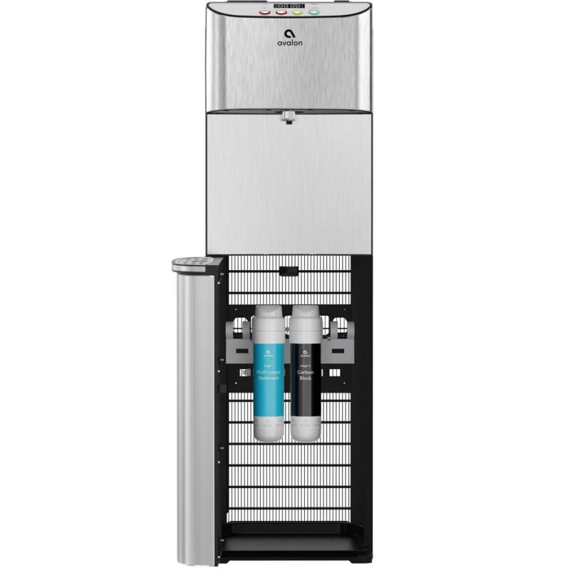 Avalon Electric Bottleless Water Cooler Water Dispenser - 3 Temperatures, Digital Clock with Temperature Control, Self Cleaning, Stainless Steel - Image 3