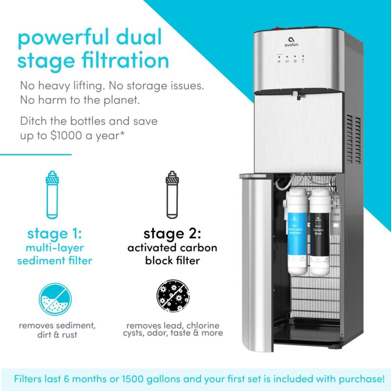 Avalon Self Cleaning Bottleless Water Cooler Dispenser 3 Temperatures - Image 4