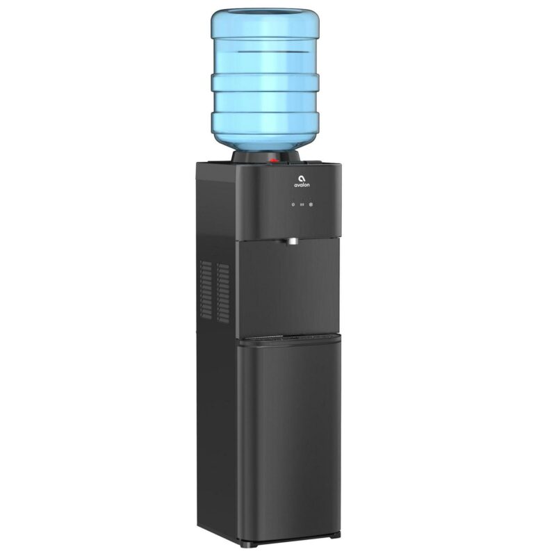 Avalon Top Loading Water Cooler Dispenser - 3 Temperature, Child Safety Lock, Innovative Design, UL Listed- Black Stainless Steel - Image 2