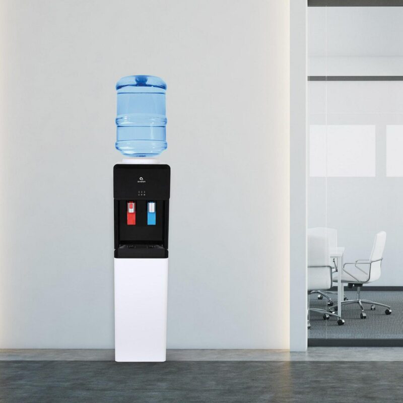 Avalon Top Loading Water Dispenser - Hot and Cold Water Temperature, Child Safety Lock, Black - Image 3