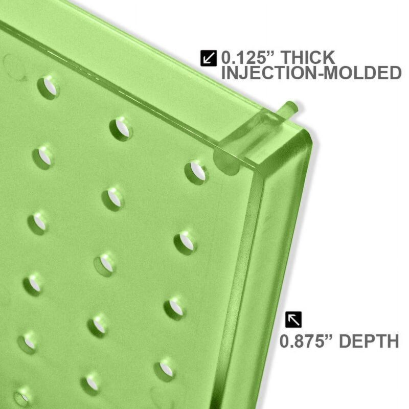 Azar Displays 771344-CLR Clear Pegboard Wall Panel Storage Solution, Size: 44 x 13.5 , 2-Pack - Image 3