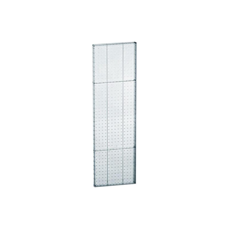 Azar Displays 771344-CLR Clear Pegboard Wall Panel Storage Solution, Size: 44 x 13.5 , 2-Pack