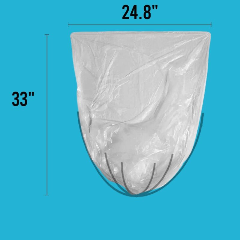 BEIDOU-PAC Tall Kitchen Trash Bags 13 Gallon, 250 Count, Unscented Clear Plastic Recycling Bags - Image 3