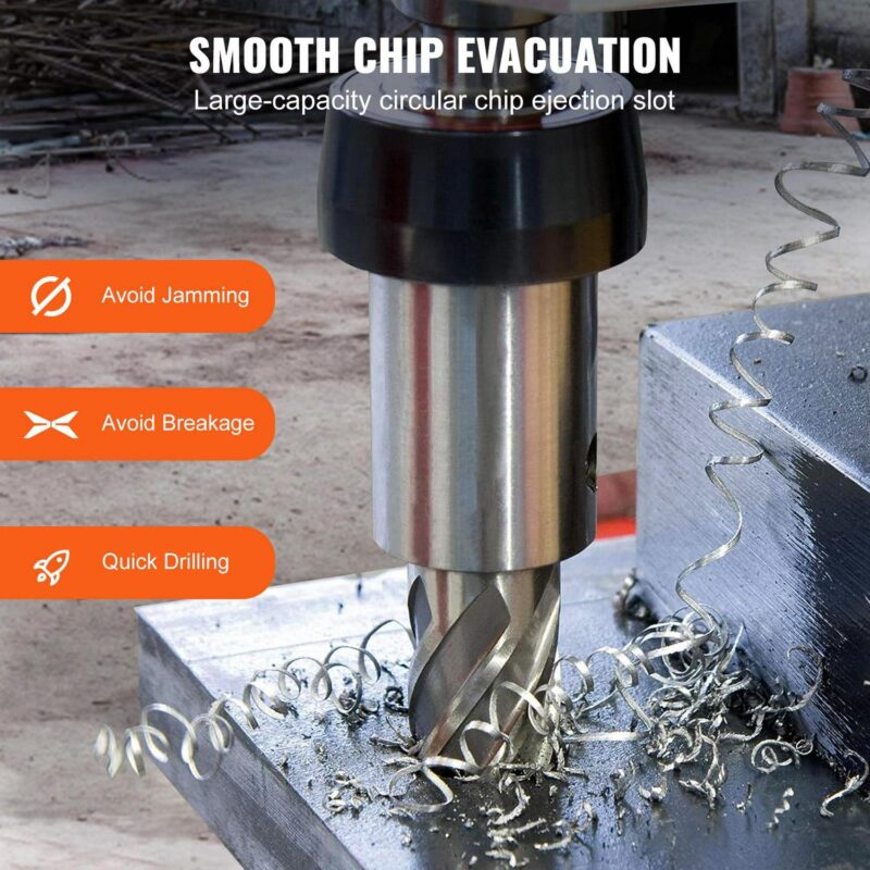 BENTISM Annular Cutter Set 13 Pcs, Weldon Shank Mag Drill Bits, Cutting Depth 1 , 7/16  to 1-1/16  Cutting Diameter, M2AL HSS Magnetic Drill Press Bits with 2 Pilot Pin and Hex Wrench - Image 4