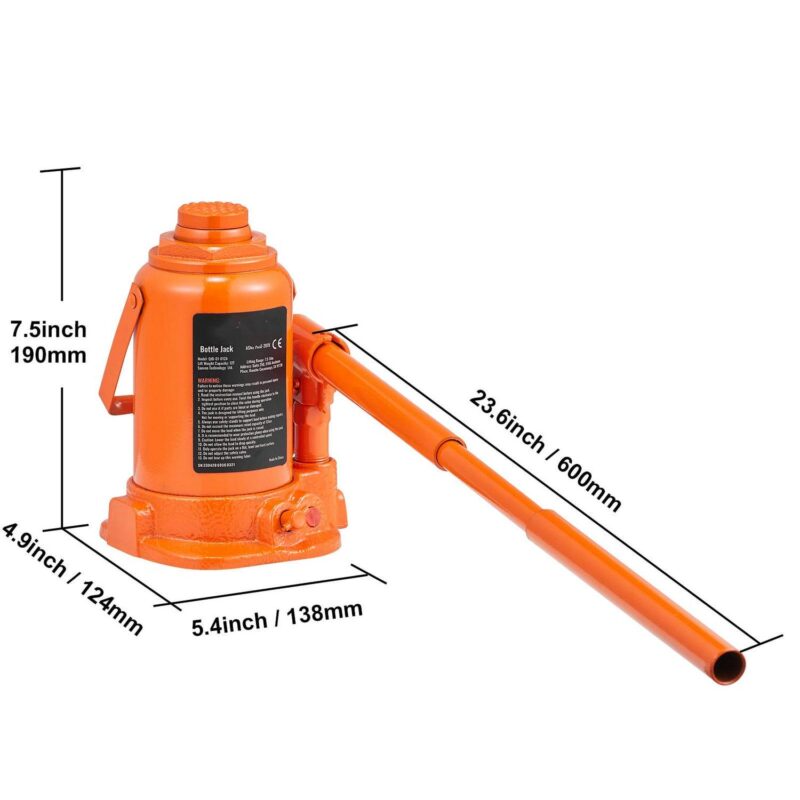 BENTISM Hydraulic Bottle Jack 12Ton 7.5 -14  Height Manual High Lift Portable Automotive Car Repair Shop Jack Repairing Tool for SUV MPV Sedan - Image 8