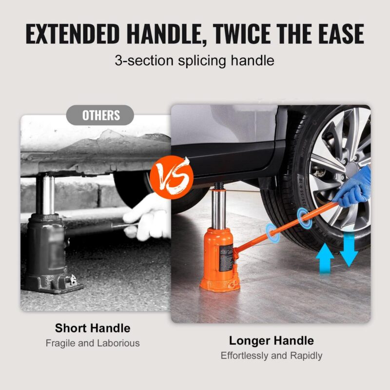 BENTISM Hydraulic Bottle Jack 20 Ton 9.4 -17.7  Height Manual High Lift Portable Automotive Car Repair Shop Jack Repairing Tool for SUV MPV Sedan - Image 5