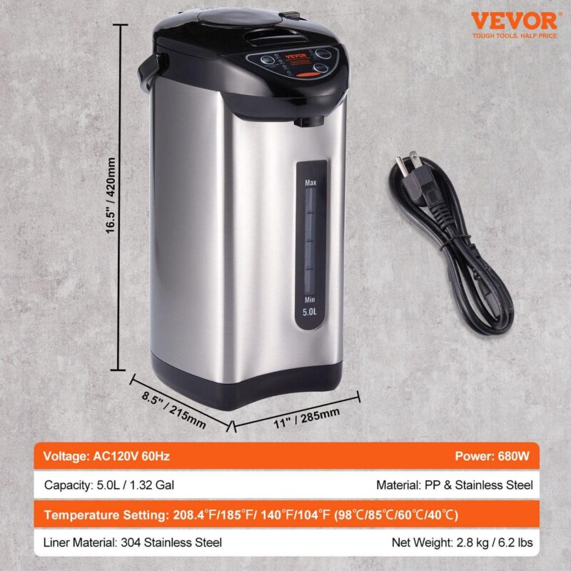 BENTISM Instant Hot Water Dispenser 5L/169oz Electric Countertop Water Dispenser - Image 7