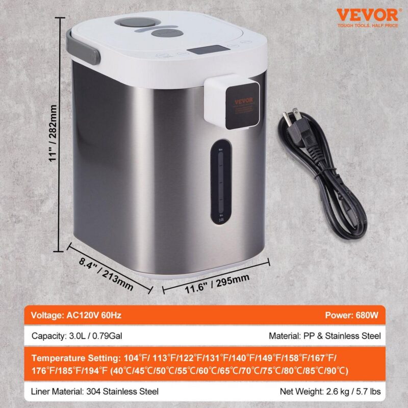BENTISM Instant Hot Water Dispenser 3L/102oz Electric Countertop Water Dispenser - Image 7