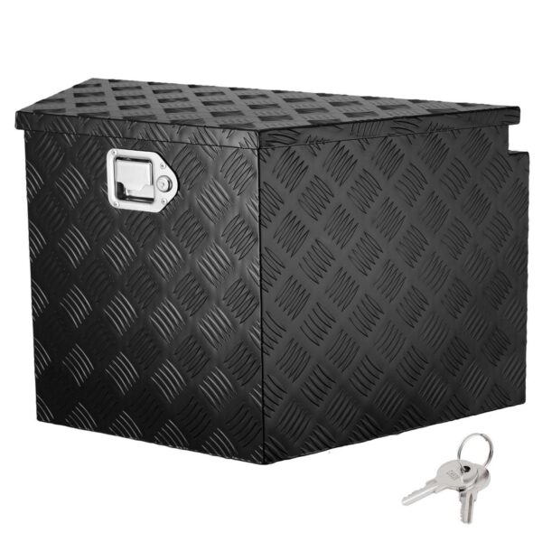 BENTISM Trailer Tongue Storage Tool Box 39x16.5x12 inch Aluminum Alloy + Lock Keys