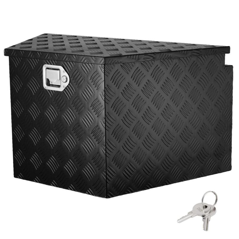 BENTISM Trailer Tongue Storage Tool Box 33x19x18 inch Aluminum Alloy + Lock Keys