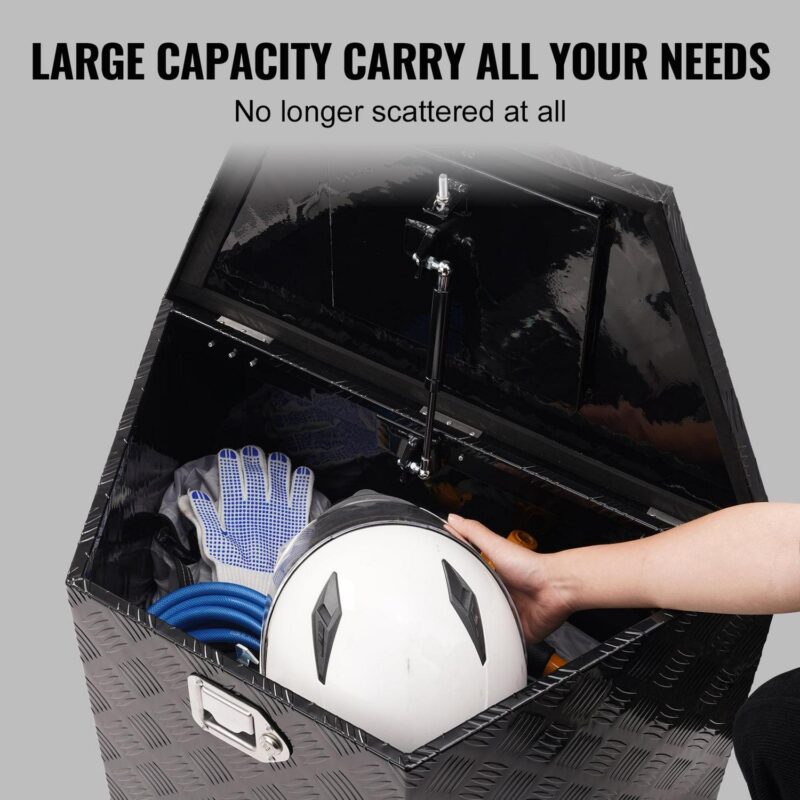 BENTISM Trailer Tongue Storage Tool Box 39x16.5x12 inch Aluminum Alloy + Lock Keys - Image 5