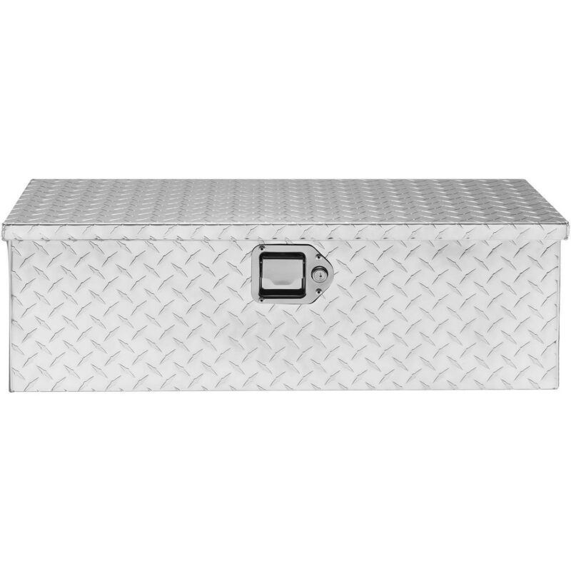 BENTISM Truck Tool Box 30 x13 x9.6  Heavy Duty Aluminum Bar Tread Truck Tool Box for Pick Up Truck Bed - Image 9