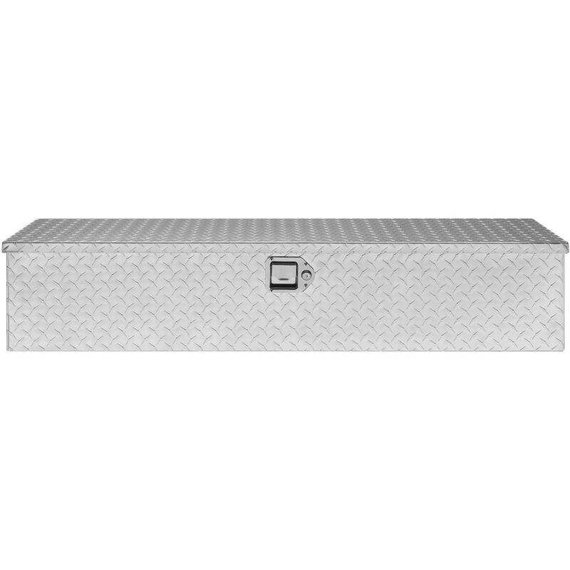 BENTISM Truck Tool Box 48 x15 x15  Aluminum Alloy Waterproof Bar Tread Tool Box Tool Storage Organizer for Pick Up Truck Bed - Image 9