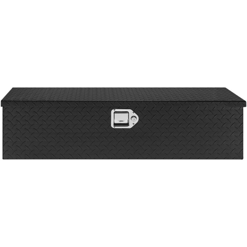 BENTISM Truck Tool Box 39 x13 x10  Aluminum Bar Tread Waterproof Tool Storage for Hitch Cargo Racks RVs Truck Beds Trailers Homes Garages - Image 9