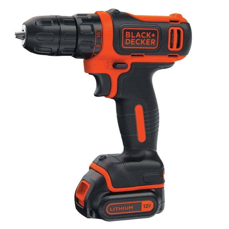 BLACK+DECKER 12-Volt MAX Lithium Drill And 59-Piece Project Kit, BDCDD12PK Tool Sets - Image 4