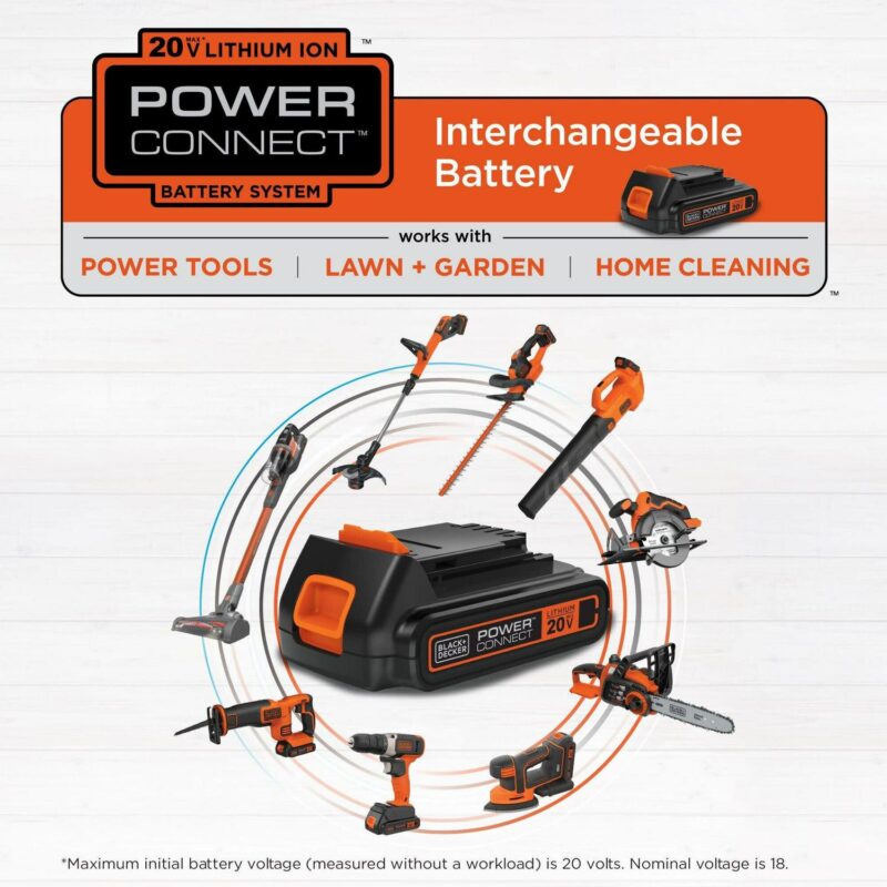 BLACK+DECKER 20-Volt MAX* Lithium Drill/Driver and 68-Piece Project Kit, LDX120PK - Image 8