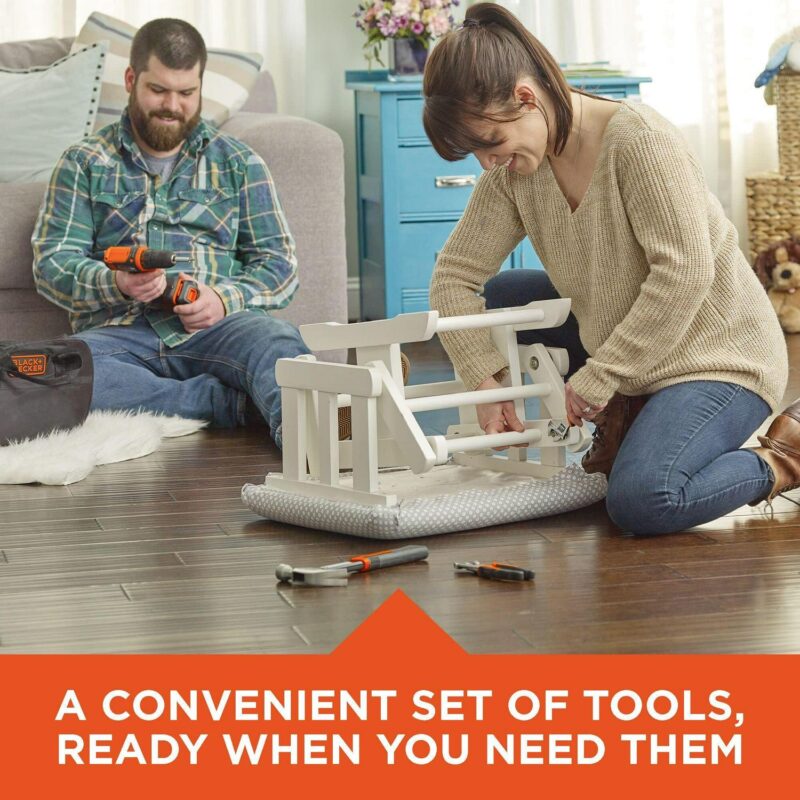BLACK+DECKER 20-Volt MAX* Lithium Drill/Driver and 68-Piece Project Kit, LDX120PK - Image 7