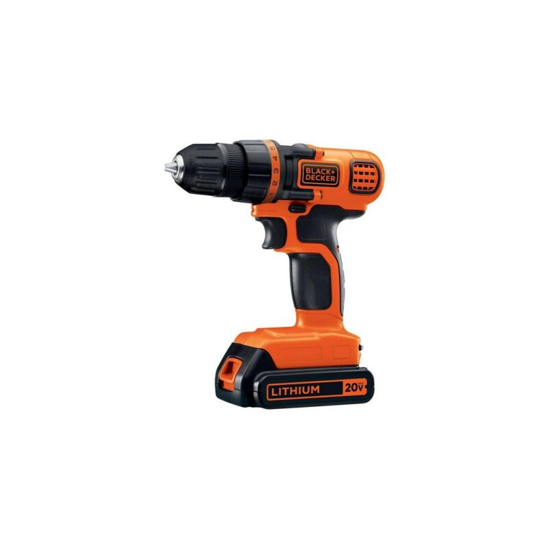 BLACK+DECKER 20-Volt MAX* Lithium Drill/Driver and 68-Piece Project Kit, LDX120PK - Image 2
