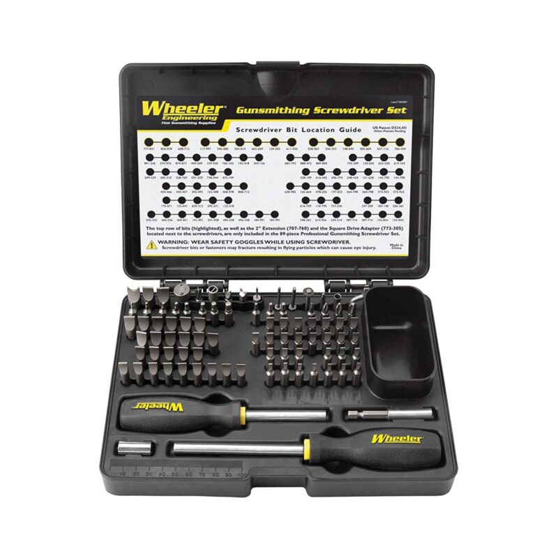BTI Tools Wheeler 89 Piece Professional Gunsmithing Screwdriver Set - 562194