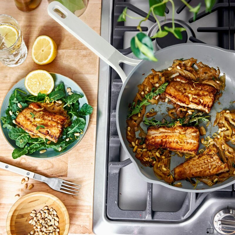 Beautiful All-in-One 4 QT Hero Pan with Steam Insert, 3 Pc Set, White Icing by Drew Barrymore - Image 10