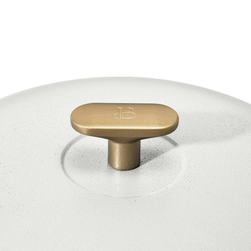 Beautiful All-in-One 4 QT Hero Pan with Steam Insert, 3 Pc Set, White Icing by Drew Barrymore - Image 12