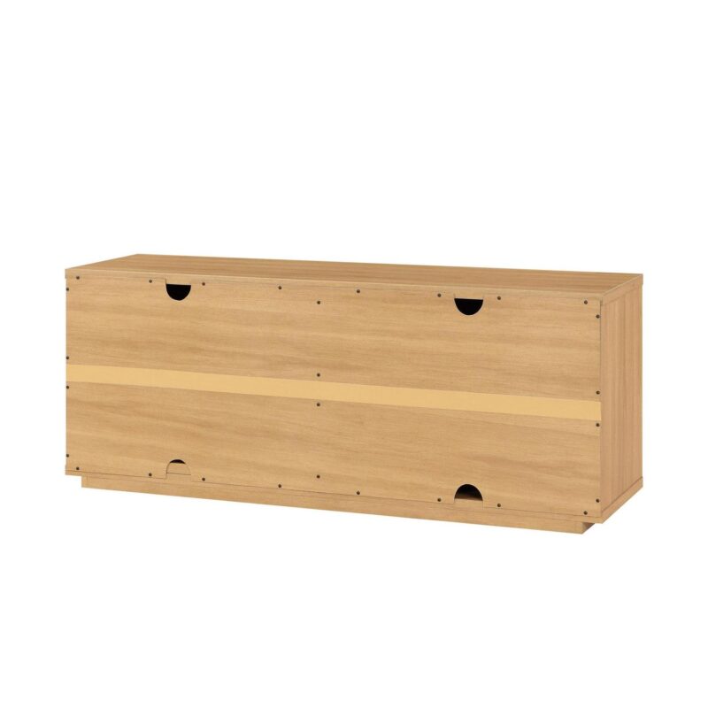 Beautiful Fluted TV Stand for TVa s up to 70a by Drew Barrymore, Warm Honey Finish - Image 11