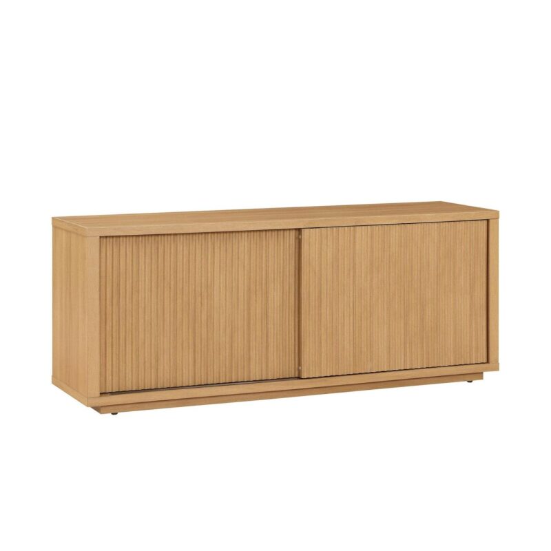 Beautiful Fluted TV Stand for TVa s up to 70a by Drew Barrymore, Warm Honey Finish - Image 6