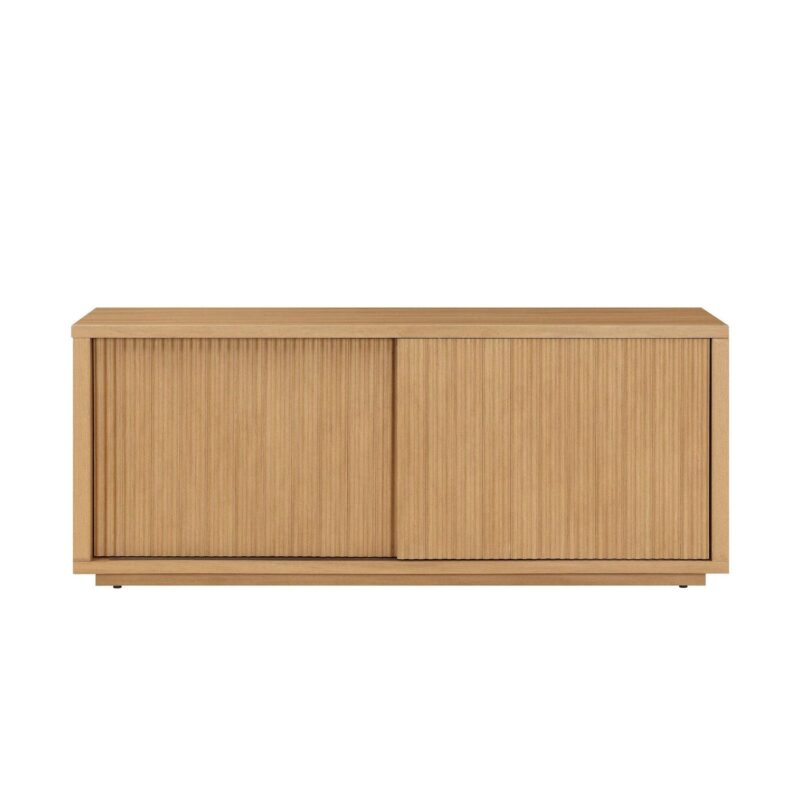 Beautiful Fluted TV Stand for TVa s up to 70a by Drew Barrymore, Warm Honey Finish - Image 5