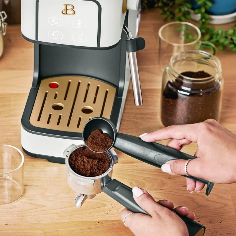 Beautiful Slim Espresso Maker with 20-Bar Pressure, White Icing by Drew Barrymore - Image 7