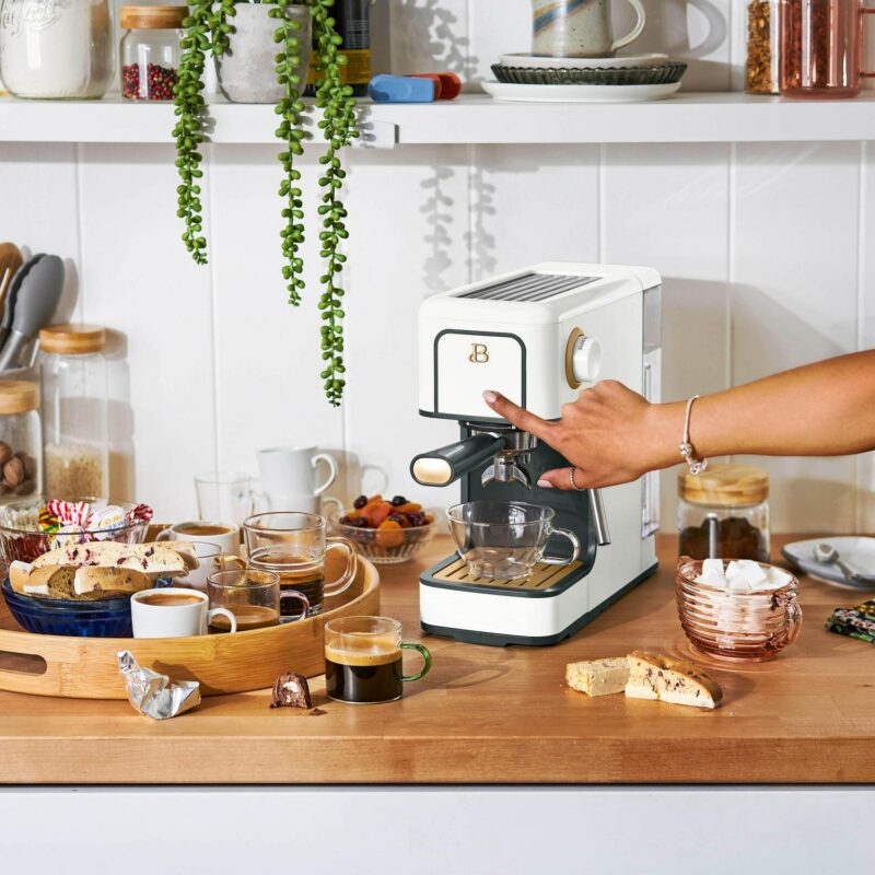 Beautiful Slim Espresso Maker with 20-Bar Pressure, White Icing by Drew Barrymore - Image 8
