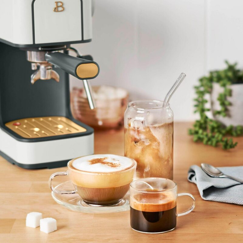 Beautiful Slim Espresso Maker with 20-Bar Pressure, White Icing by Drew Barrymore - Image 16