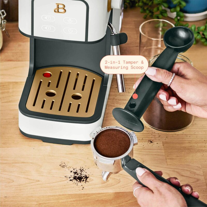 Beautiful Slim Espresso Maker with 20-Bar Pressure, White Icing by Drew Barrymore - Image 15