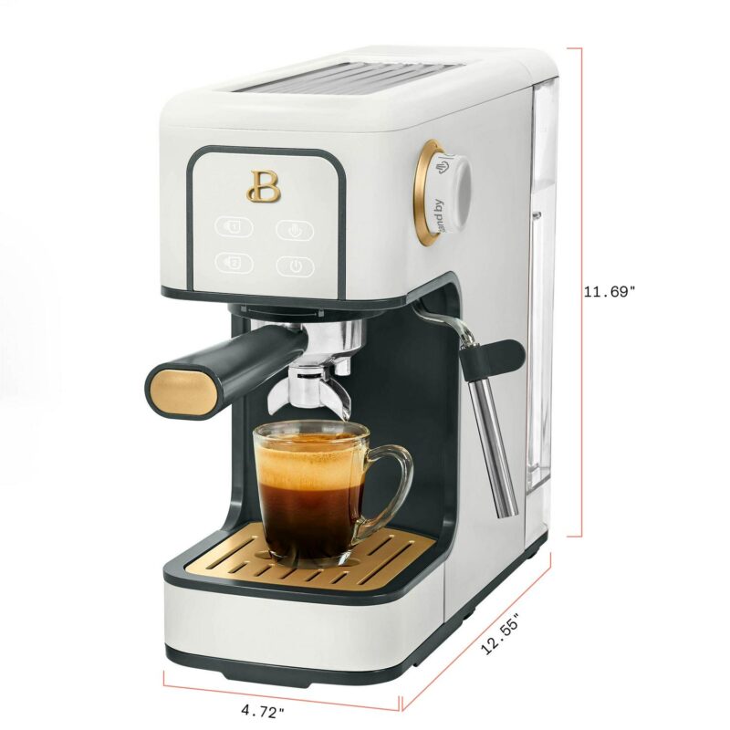 Beautiful Slim Espresso Maker with 20-Bar Pressure, White Icing by Drew Barrymore - Image 18
