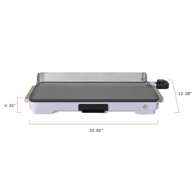 Beautiful XL Electric Griddle 12  x 22 - Non-Stick, Lavender by Drew Barrymore - Image 5