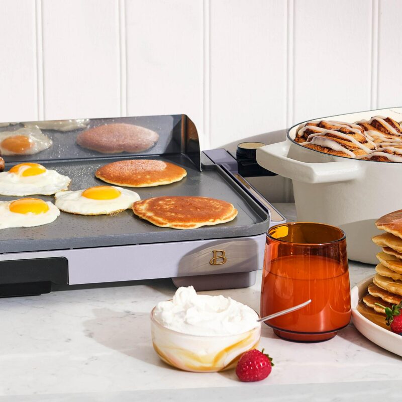 Beautiful XL Electric Griddle 12  x 22 - Non-Stick, Lavender by Drew Barrymore - Image 2