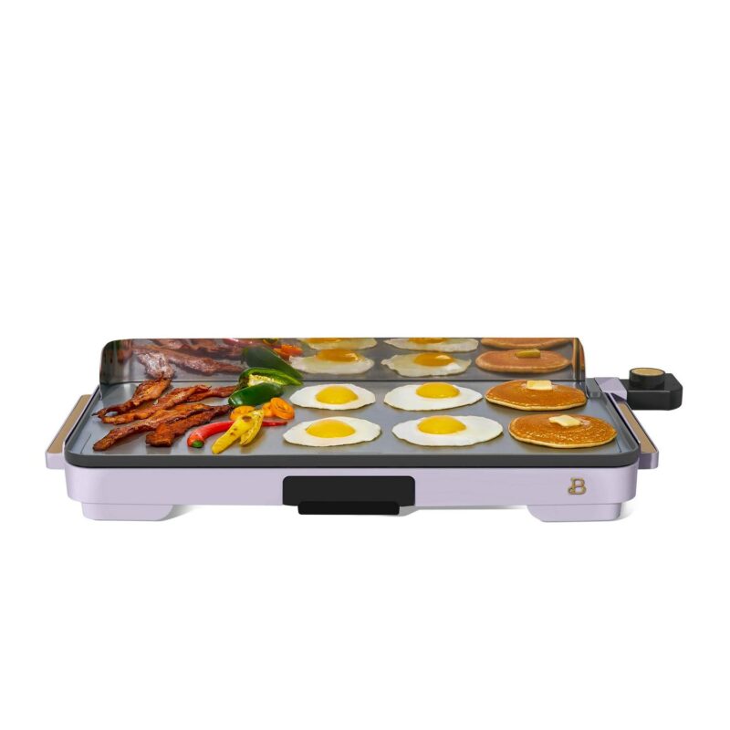 Beautiful XL Electric Griddle 12  x 22 - Non-Stick, Lavender by Drew Barrymore - Image 6