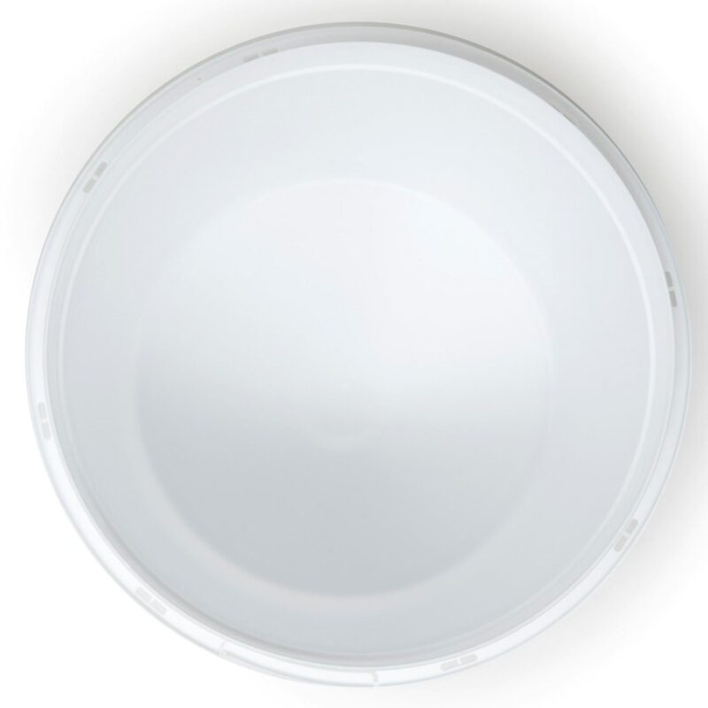 Berry Plastics Venture Round Low Profile Deli Tub White, 85 oz., 6.87  Diameter x 6  Height, Polypropylene | 120/Case - Image 2