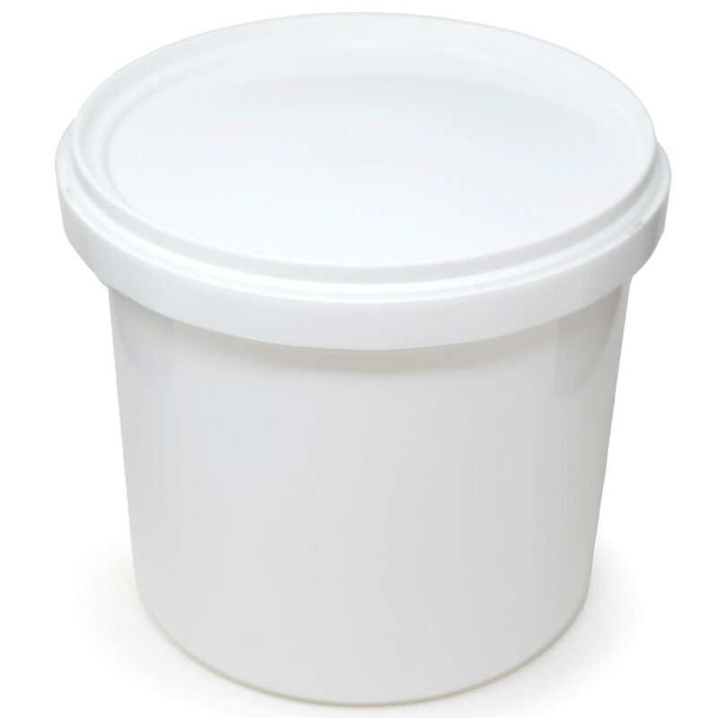 Berry Plastics Venture Round Low Profile Deli Tub White, 85 oz., 6.87  Diameter x 6  Height, Polypropylene | 120/Case - Image 4
