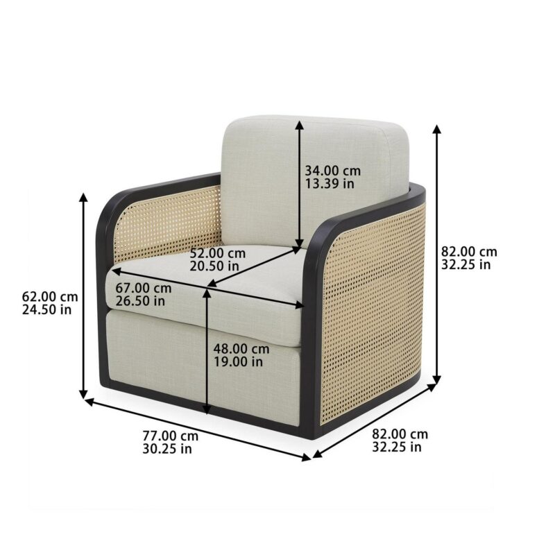 Better Homes and Gardens Springwood Cane Swivel Chair - Image 8