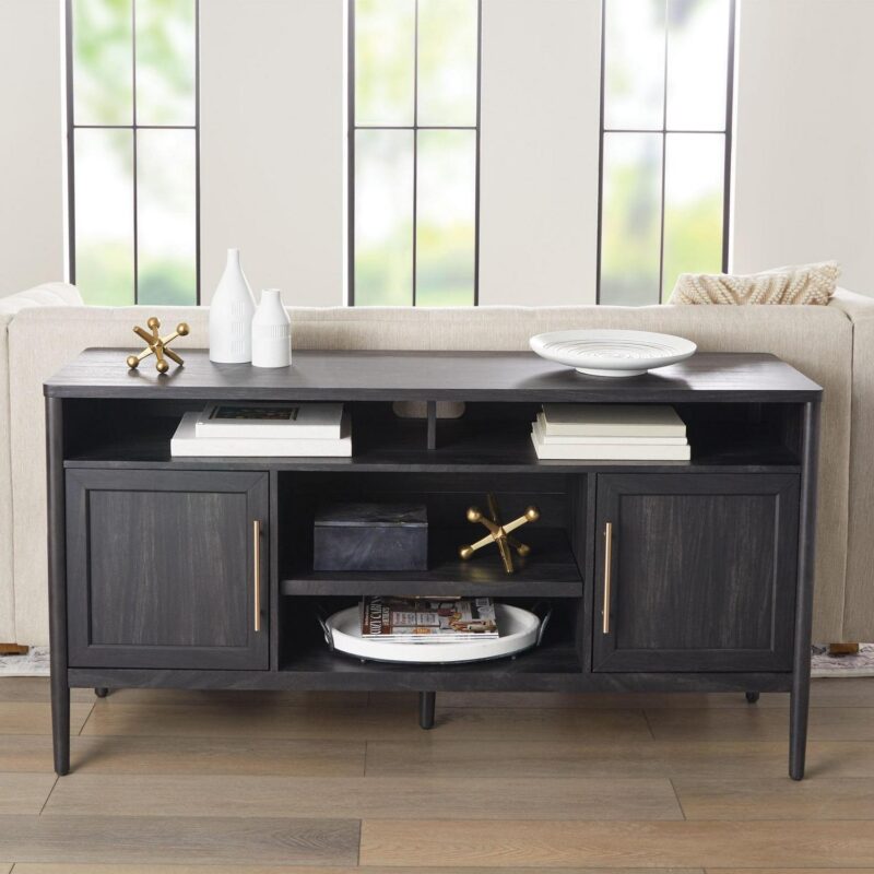 Better Homes and Gardens Oaklee TV Stand for TVs up to 70a , Charcoal Finish - Image 3