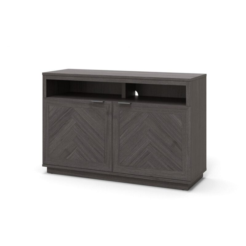 Better Homes and Gardens Herringbone TV Stand for TVs up to 55a , Gray - Image 4