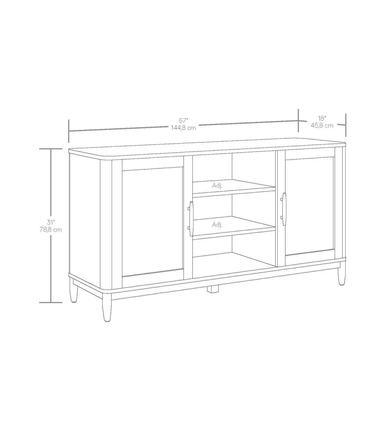 Better Homes and Gardens Springwood Cane TV Stand for TV's up to 65 , Light Honey Finish - Image 14