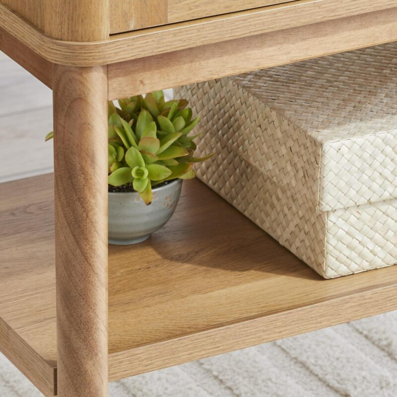 Better Homes and Gardens Springwood Caning Storage Cabinet, Light Honey Finish - Image 11