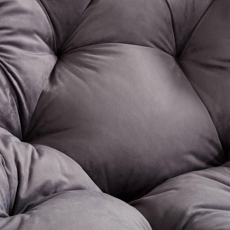 Better Homes and Gardens Double Papasan Chair, Charcoal Gray - Image 2