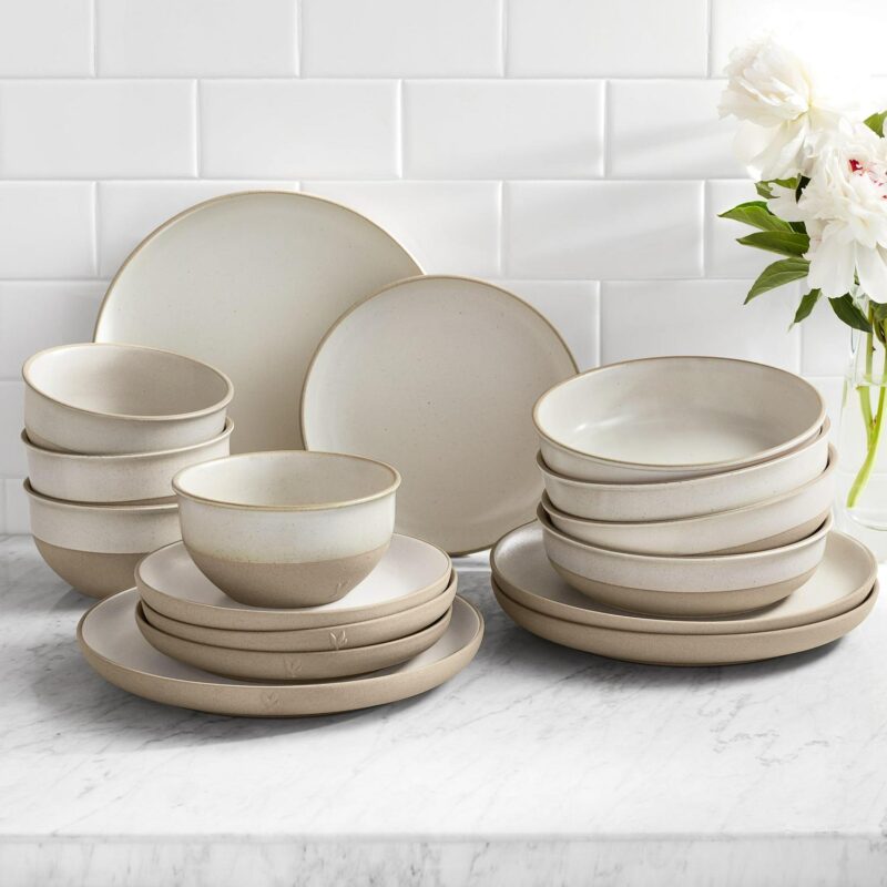 Better Homes and Gardens Cream 16-Piece Dinnerware Set by Dave and Jenny Marrs - Image 7