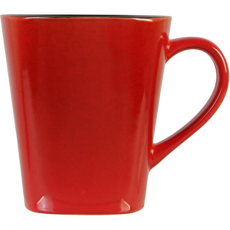 Better Homes and Gardens Rave Square Dinnerware, Red, Set Of 16 - Image 3